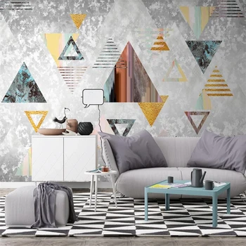 wellyu Пользовательские обои 3d современный минималистичный абстрактный геометрический линейный тв фон настенная живопись гостиная кафе фреска фотообои