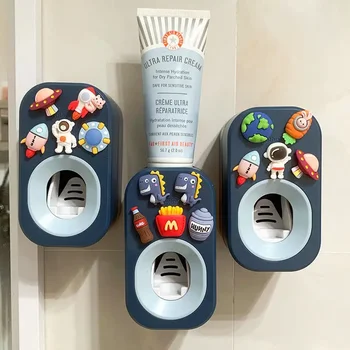 Автоматическая Соковыжималка для зубной пасты для детей Бытовой Дозатор зубной пасты Милый Домашний Держатель зубной щетки Аксессуары для ванной комнаты