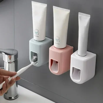 Автоматическая соковыжималка для зубной пасты Nordic Ванная Комната Без перфорации стен Количественная экструзия Простая ленивая подставка для зубной пасты