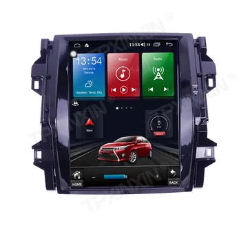 Автомобильное Радио в Стиле Tesla Для TOYOTA Fortuner 2016-2022 Автоматический Мультимедийный Видеоплеер Carplay GPS Навигация Головное Устройство HD Экран DSP