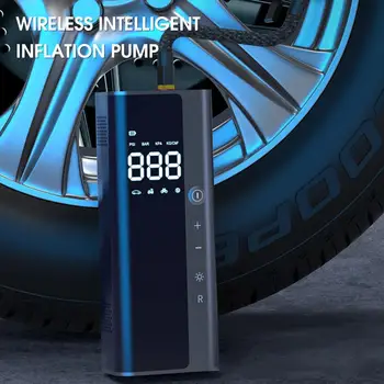 Автомобильный Воздушный Насос С ЖК-Экраном, Заряжаемый Через USB, Длительное Время ожидания, Быстрое Наполнение, Интеллектуальный Электрический Надувной Насос Max 150PSI Для Автомобиля