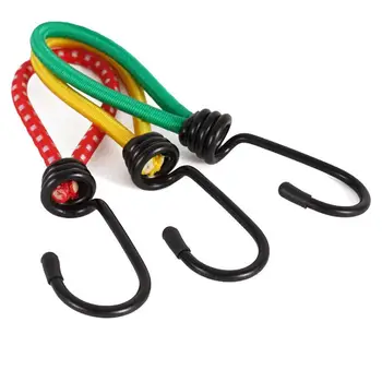 Банджи-шнур, ремни для крепления универсальных ремней, Багажная веревка С крючком, эластичный крюк и ремни для велосипеда, садовый шланг