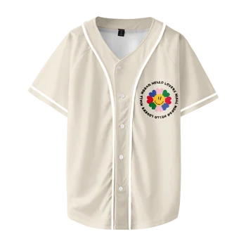 Бейсбольная рубашка с рисунком 2023, летняя футболка с коротким рукавом, унисекс, джерси 2072.
