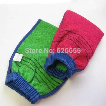 Бесплатная доставка 20 шт./лот корейская перчатка-скраб для хаммама magic peeling glove отшелушивающая перчатка для удаления загара