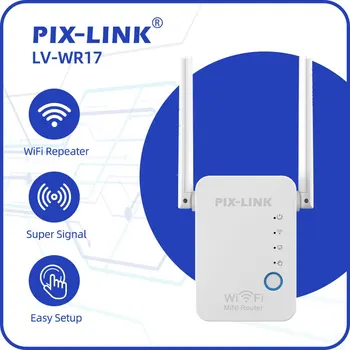 Беспроводной мини-маршрутизатор PIX-LINK WR17, ретранслятор Wi-Fi, режим точки доступа, усилитель антенн, усилитель 2,4 G, дальний сигнал Wi-Fi