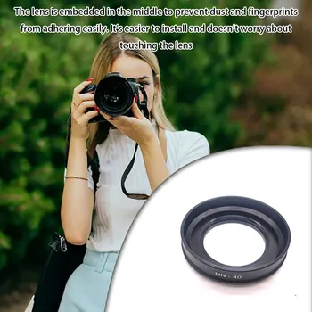 Бленда для объектива камеры 50 мм, солнцезащитный козырек для объективов камер, Модифицированная фотография