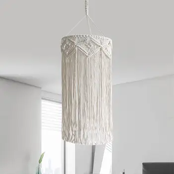 Богемный подвесной светильник из макраме, Универсальные Прочные Аксессуары, Подвеска