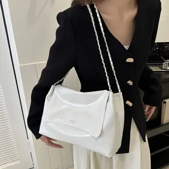 Большая вместительная сумка-тоут, Удобная Универсальная сумка для покупок из искусственной кожи, Женская сумка через плечо в Корейском стиле