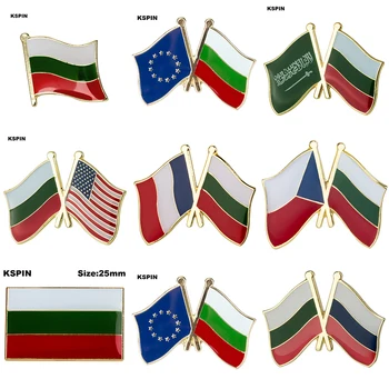 Брошь-значок с флагом Болгарии на лацкане