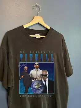 Винтажная эстетичная футболка Mr. Worldwide С вставками, Унисекс, Командные чемпионы, Винтажный подарок для мужчин с длинными рукавами