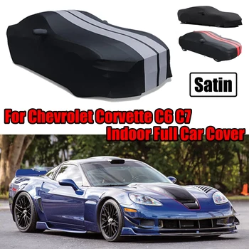 Внутреннее Полное покрытие автомобиля Подходит для Chevrolet Corvette C6 C7 Stingray Satin С защитой от царапин и пыли, Защищенное от ультрафиолета, Черный, Серый, Красный