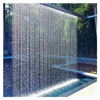 Водяной занавес поток воды желоб водопад DC дождевой занавес фонтанное оборудование водяной занавес пейзаж сад водная особенность стена