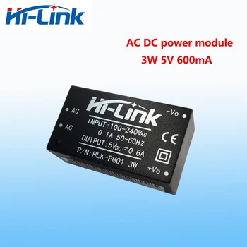 Горячая распродажа Hi-Link Источник питания переменного тока 3W 5V 0.6A HLK-PM01 Изолированный Интеллектуальный модуль Умный дом Высокая эффективность
