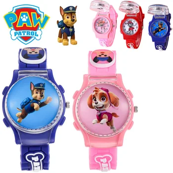 Детские часы Paw Patrol Marshall с силиконовым ремешком для девочек, детские наручные часы с мультяшными мальчиками, цифровые электронные подарки для вечеринок, Новинка