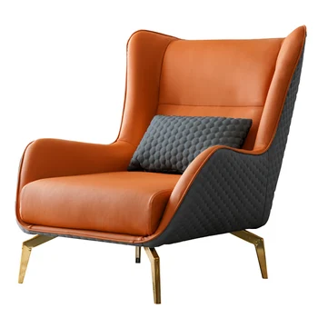 Дизайнерское легкое роскошное кресло для отдыха в скандинавском стиле с вышитой внешней оболочкой, кресло lazy tiger