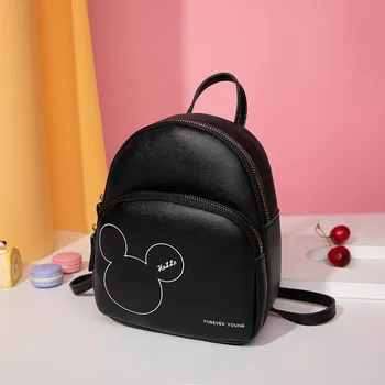 Дисней Микки Маус Новый простой детский многофункциональный школьный ранец Mickey Fashion Универсальная сумка для работы и свиданий для девочек