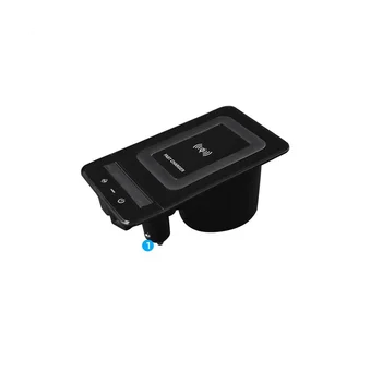 Для A6/7 2019-2022 Автомобильное Беспроводное Зарядное Устройство с Кронштейном Для консоли USB