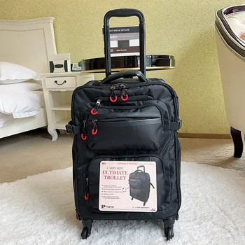 Дорожный чемодан, рюкзак, черный багаж, дорожные сумки, Маленький чемодан на колесиках, Оксфорд, легкая Многофункциональная переноска, 20 дюймов