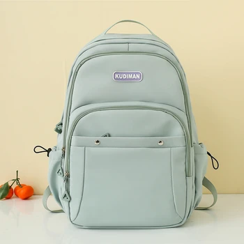 Женские сумки в продаже 2023 Модный новый водонепроницаемый нейлоновый рюкзак FemaleTravel, школьный ранец для девочек-подростков, однотонный рюкзак для книг