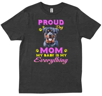 Забавная собака, мама, папа, украшение в виде ротвейлера, Подарок для любителя собак, владельца футболки Momma