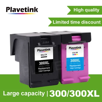 Замена восстановленных чернильных картриджей Plavetink 300 для HP 300XL для чернил принтера Deskjet D1660 D2560 D2660 D5560 F2420 F2480