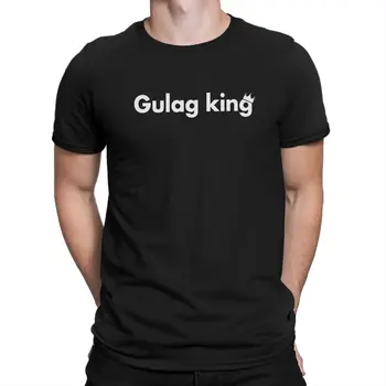 Игра COD Gulag King Warzone Классическая Футболка В стиле Панк Мужские футболки Летняя Одежда Harajuku Футболка с круглым вырезом