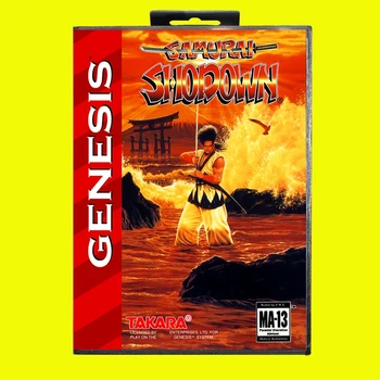 Игровая карта Samurai Shodown MD 16 бит США Чехол для картриджа игровой консоли Sega Megadrive Genesis