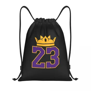 Изготовленная на заказ сумка на шнурке King с 23 номерами для покупок, рюкзаки для йоги, Мужская Женская сумка для баскетбола, Спортивная сумка для спортзала