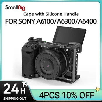 Камера SmallRig DSLR Cage Rig для Sony A6400 с Силиконовой рукояткой и Холодным Башмаком для Sony A6100/ A6300 / A6400 Camera 3164
