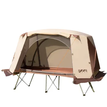 Кемпинг для пикника на открытом воздухе, палатка для рыбалки, раскладная кровать для одного человека, Ветрозащитная и непромокаемая палатка с солнцезащитным кремом и защитой от ультрафиолета