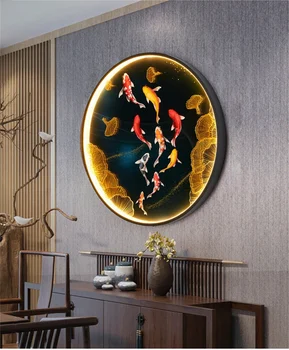 Китайская настенная лампа с изображением Современный Креативный дизайн Настенные Художественные лампы с изображением Декор Дома Гостиная Спальня Светодиодное освещение