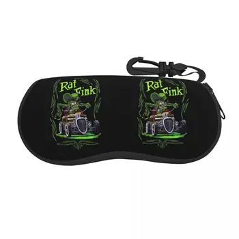 Классические солнцезащитные очки Rat Fink, мягкий футляр из неопрена на молнии, футляр для очков с комическим рисунком, Специальная Защитная коробка для очков