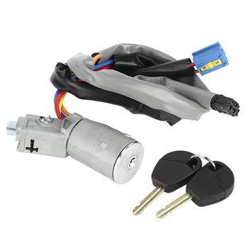Ключ зажигания автомобиля автоматический замок зажигания Выключатель стартера с 2 клавишами 4162.CF Подходит для Citroen Berlingo Peugeot Partner