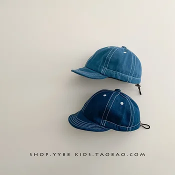 Ковбойская кепка baby beautiful personality, модная бейсболка drtring для мальчиков и девочек, весенне-осенняя тонкая солнцезащитная шляпа, тренд