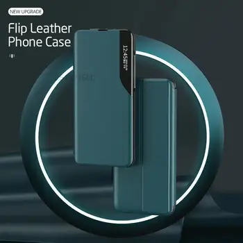 Кожаный Смарт-Чехол с Откидной крышкой для Samsung Galaxy Note 10 Lite 9 8 20 Ultra S20 FE S8 S9 S10 Plus С Магнитной Подставкой