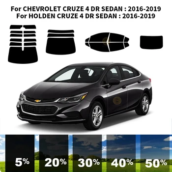 Комплект для УФ-тонировки автомобильных окон из нанокерамики, Автомобильная пленка для окон CHEVROLET CRUZE 4 DR СЕДАН 2016-2019