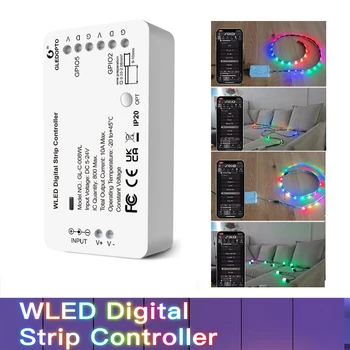 Контроллер WLED light strip GLEDOPTO WS2812B SK6812 WS2811, до 800 микросхем light strip, более 100 динамических режимов освещения DIY