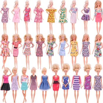 Кукольная Одежда Модная Маленькая Цветочная Для 11,8-дюймовых Кукол Barbiees и 1/6 Bjd, Аксессуары Для одежды, Вечерние Платья Для Кукол 30 см, Игрушки Для Девочек