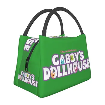Кукольный домик Gabbys Термоизолированная сумка для ланча Женская Многоразовый контейнер для ланча для работы путешествий Хранения еды Коробка для еды