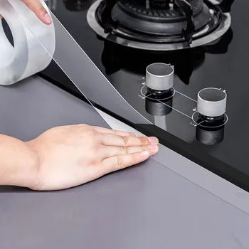 Кухонная раковина водонепроницаемая и защищающая от плесени нано-лента прозрачная лента для ванной комнаты, туалетная полоска, самоклеящаяся клейкая бумага swimmi