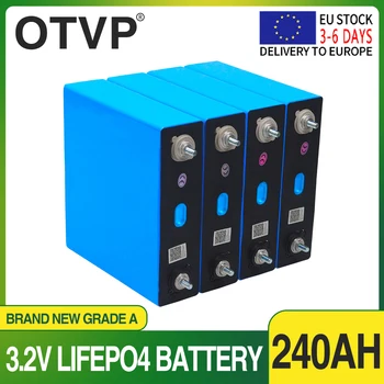 Литий-железо-фосфатный аккумулятор LiFePO4 3,2 В 240Ах Может быть объединен в аккумуляторные элементы 12V 24V 36V 48V с доставкой по ЕС в течение 7 дней