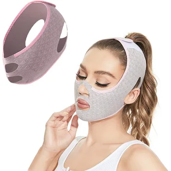 Маска для подтяжки подбородка, маски для лица, придающие форму V-образной линии, маска для коррекции фигуры, маска для сна, массажный ремень для похудения лица, пояс для подтяжки лица