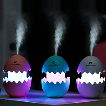 Мини-веселое яйцо ночной светильник увлажнитель воздуха с USB-питанием сенсорный переключатель красочный ночник с изменением цвета домашний настольный увлажнитель воздуха