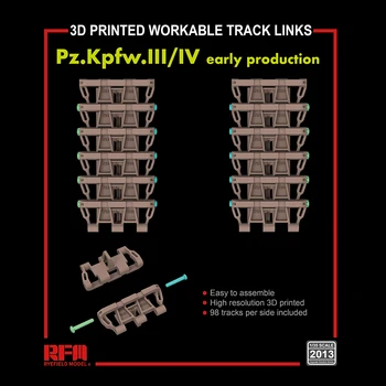 [Модель Ryefield] RFM RM-2013 1/35 Pz.Kpfw.3D-печатные направляющие для раннего производства III / IV.