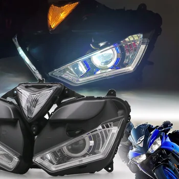 Модифицированные запчасти и аксессуары для мотоциклов Двойной ближний дальний свет Полностью светодиодной фары для R3 R25 2015-2018 V2