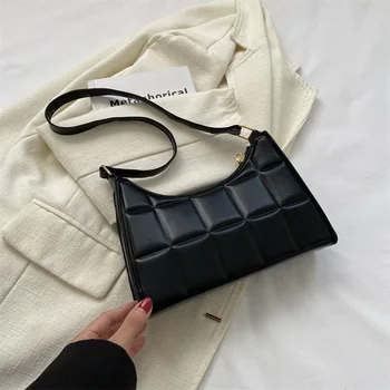 Модная легкая роскошная 3D матовая сумка для покупок в стиле ретро, повседневные женские сумки через плечо, сумка для подмышек из искусственной кожи, женская сумка 2023 г.