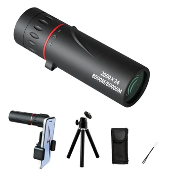 Монокуляр-телескоп 8X21 HD, монокуляры для взрослых, мощный, с адаптером для телефона, штатив для охоты, кемпинга, пешего туризма, путешествий