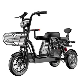 Мощный электрический скутер-байк мощностью 500 Вт 48 В, электровелосипеды со съемной батареей, трехколесный электрический велосипед для пожилых людей/инвалидов