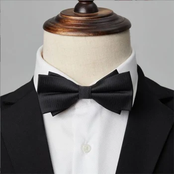 Мужской галстук-бабочка с металлической головкой, однотонный Благородный Классический галстук-бабочка, галстук-бабочка, женский Мужской шейный убор, Мужская рубашка, аксессуары, подарок