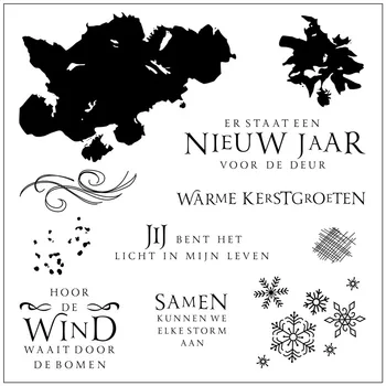 На голландском языке, Прозрачный силиконовый штамп и штамп для штамповки, скрапбукинг, бумага для фотоальбома с милым рисунком, сделай сам.